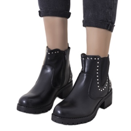 Stivali termici Clower neri con borchie nero