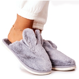 Ciabatte In Pelliccia Con Orecchie Grigio Thorpe