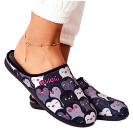 Inblu Pantofole Befado Pingwinki 155D202 Pantofole nere nero