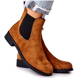 PG1 Stivaletti in pelle scamosciata cammello Astate marrone