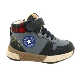 Stivali per ragazzi con la pelliccia dell'American Club GC27 Navy Blue