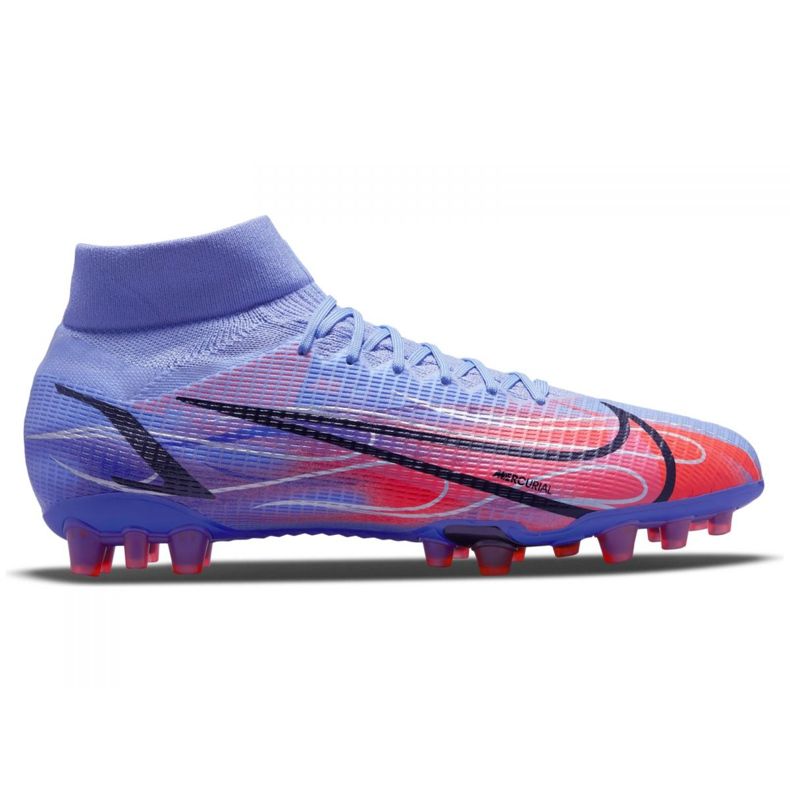 Nike Superfly 8 Pro Km Ag M DJ3978-506 scarpe da calcio viola-blu blu