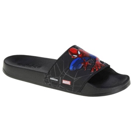 Adidas Adilette Shower Slides Spiderman Jr FZ1716 pantofole nero