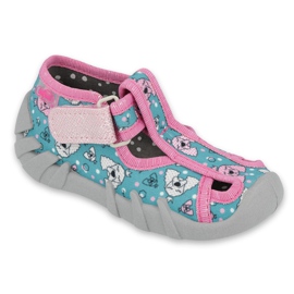 Scarpe per bambini Befado 190P100 blu rosa grigio