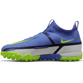 Nike Phantom GT2 Academy Df Tf Jr DC0818 570 scarpe da calcio blu, bianco, multicolore blu