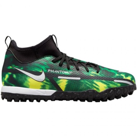 Nike Phantom GT2 Academy Df Tf Sw Jr DM0741 003 scarpe da calcio verde, multicolore verde