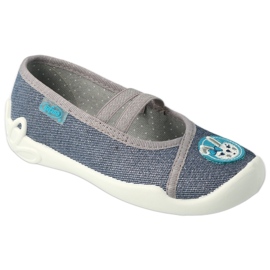 Scarpe per bambini Befado 116Y298 blu navy grigio