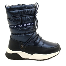 Doposci per bambini Miss Evento Waterproof 21DZ23-4325 nero blu navy