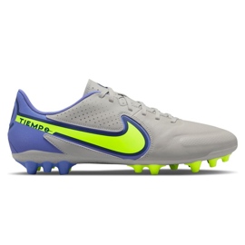 Nike Tiempo Legend 9 Academy Ag M DB0627-075 scarpe da calcio grigio, blu sfumature di grigio