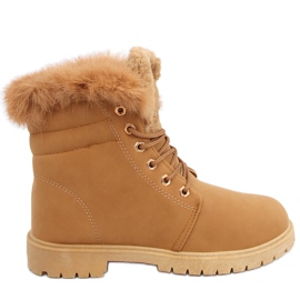 Stivali in legno da donna Well Camel marrone