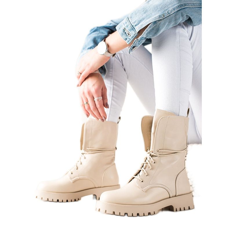 TRENDI Trappers alti classici beige
