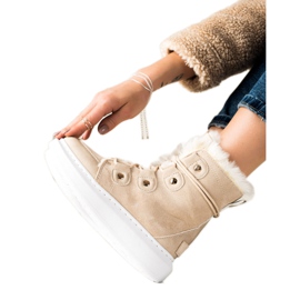 TRENDI Stivali da neve beige alla moda