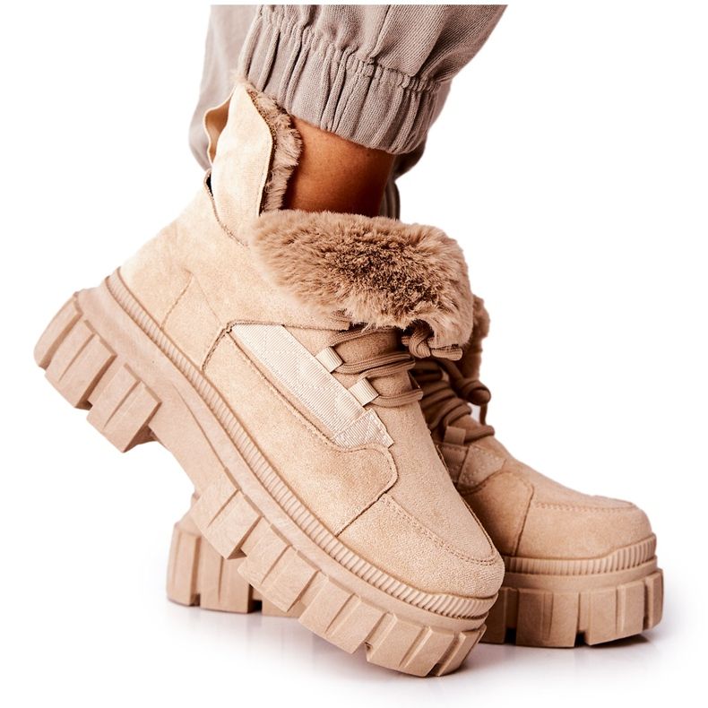 PM1 Stivali caldi Trappers Beige Demaris