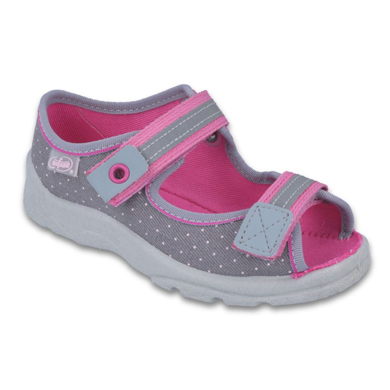 Scarpe per bambini Befado 969Y126 rosa grigio