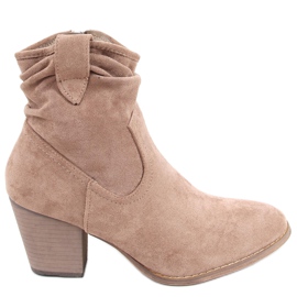 Stivali con tacco alto di Bedd Khaki beige cachi