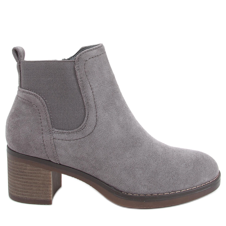 Stivali con tacco largo Fill Grey grigio