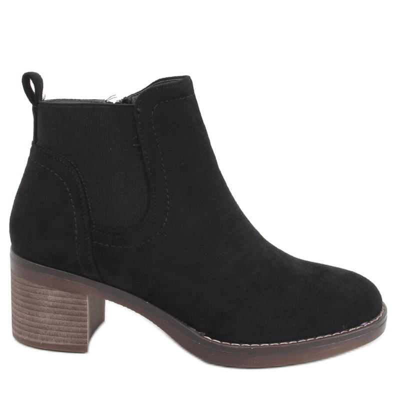 Stivali con tacco largo Fill Black nero