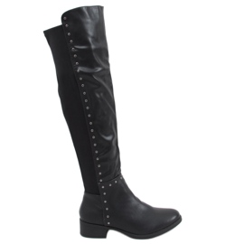 Stivali da equitazione con tomaia flessibile Henn Black nero