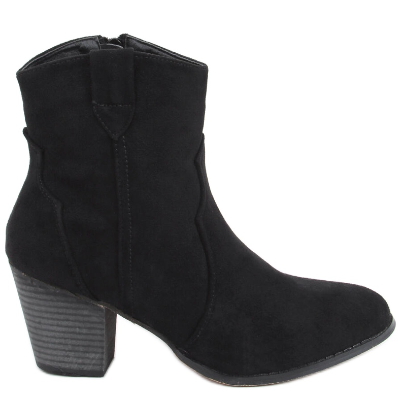 Stivali da cowboy neri con tacco alto Seed nero