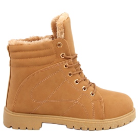 Stivali in legno coibentati da donna Polle Camel marrone