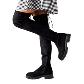 Super Me Stivali con piattaforma nero