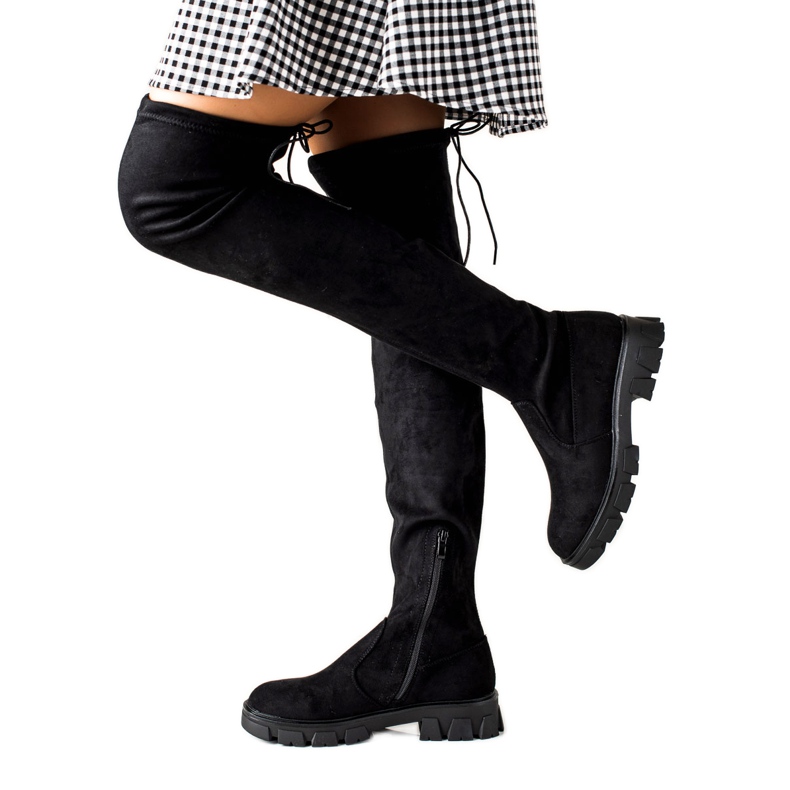 Super Me Stivali con piattaforma nero