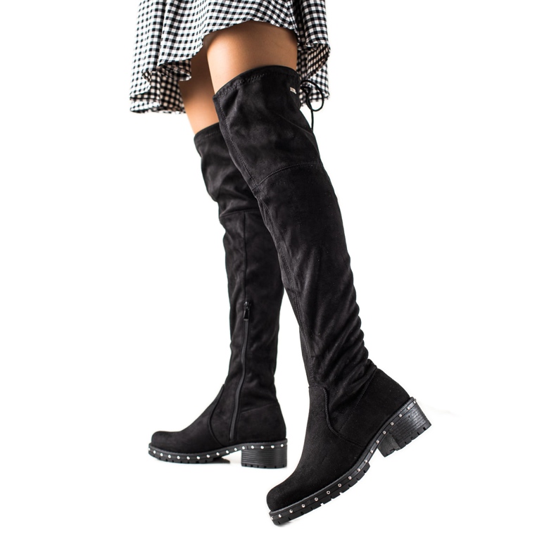 Lucky Shoes Stivali Con Plateau Decorativo nero