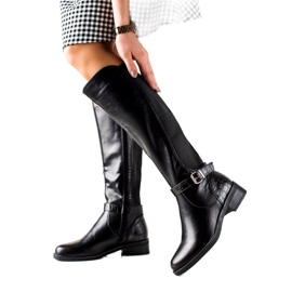 Lovit Stivali in ecopelle nero