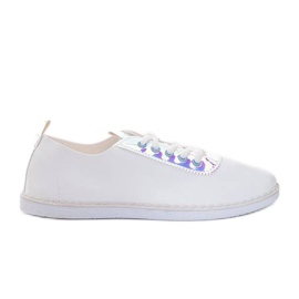 Sneakers da donna White Roses bianco