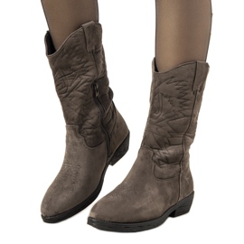 Stivali da cowboy grigi di Roxanne grigio
