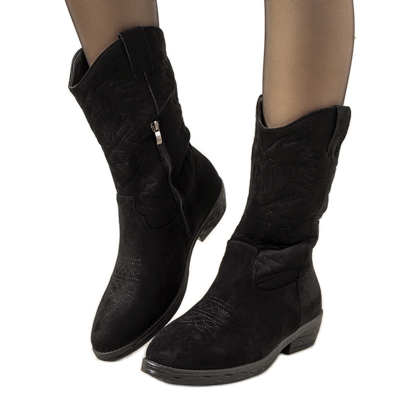 Stivali da cowboy neri di Roxanne nero
