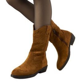 Stivali da cowboy cammello di Roxanne marrone