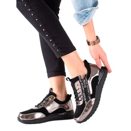 Filippo Sneakers In Pelle Con Cerniera nero