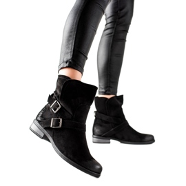 W. Potocki Stivaletti Potocki in suede nero