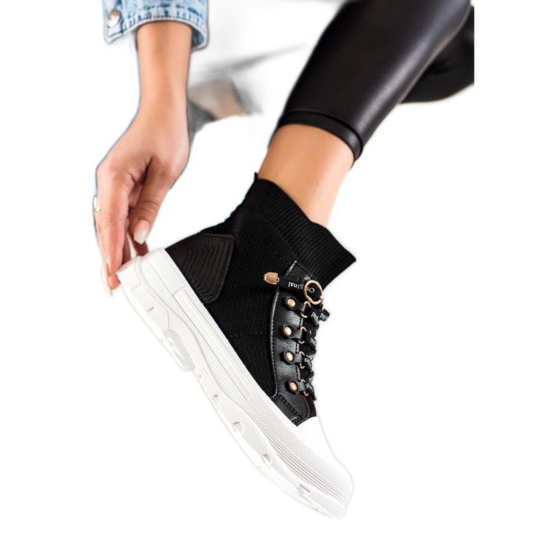 Goodin Sneakers alte alla moda nero