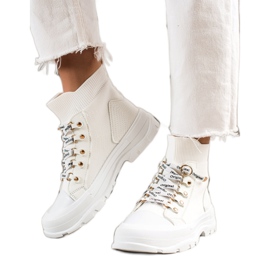 Goodin Sneakers alte alla moda bianco