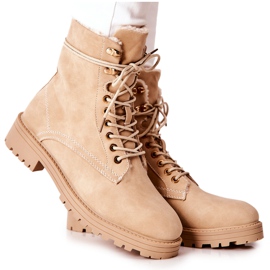 Stivali caldi Workers Beige Kimmie