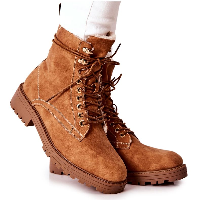 Stivali caldi Workers Camel Kimmie marrone