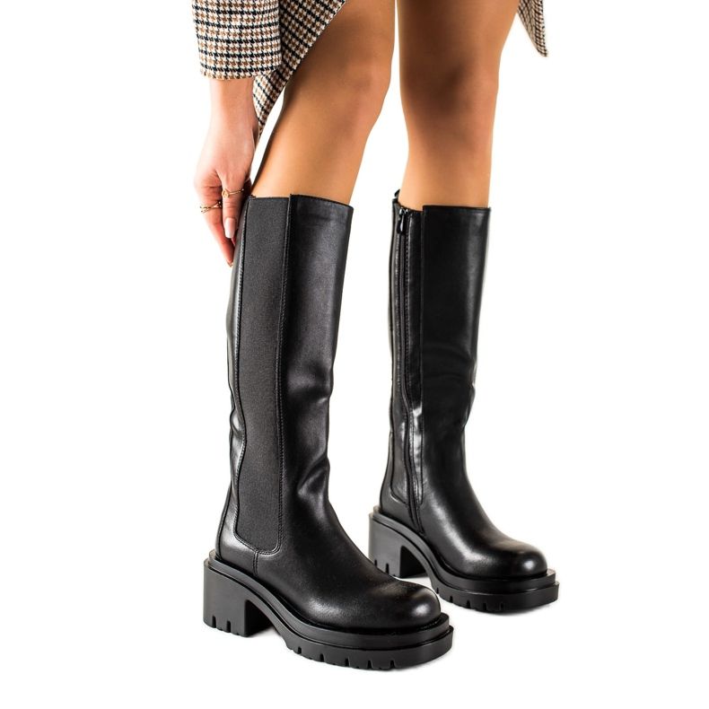 Seastar Comodi stivali con plateau nero