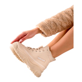TRENDI Sneakers con stivaletti beige