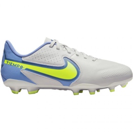 Nike Tiempo Legend 9 Academy FG / MG Jr DA1333 075 scarpe da calcio bianca bianca
