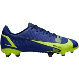 Nike Mercurial Vapor 14 Academy FG / MG Jr CV0811 474 scarpe da calcio blu blu