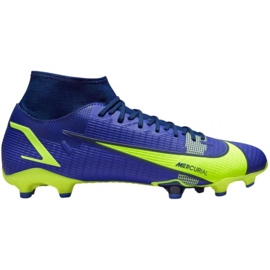 Nike Mercurial Superfly 8 Academy FG / MG M CV0843 574 scarpe da calcio blu blu