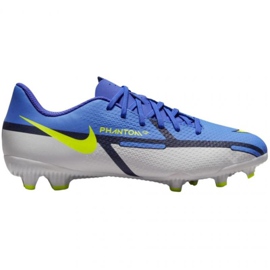 Nike Phantom GT2 Academy FG / MG Jr DC0812 570 scarpe da calcio blu grigio blu