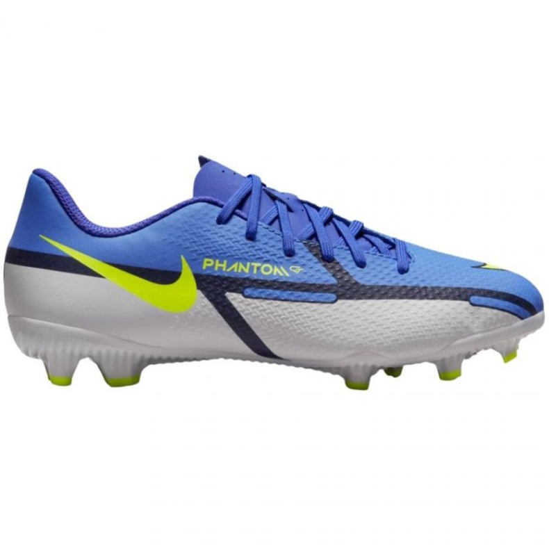 Nike Phantom GT2 Academy FG / MG Jr DC0812 570 scarpe da calcio blu grigio blu