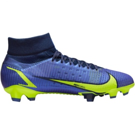 Nike Mercurial Superfly 8 Pro Fg M CV0961 574 scarpe da calcio blu blu