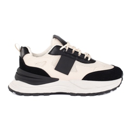 Scarpe sportive da donna nere e beige nero