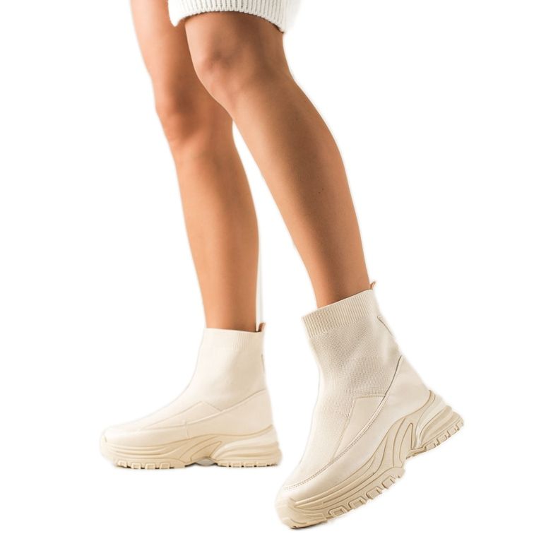 Seastar Stivali slip-on con un calzino beige