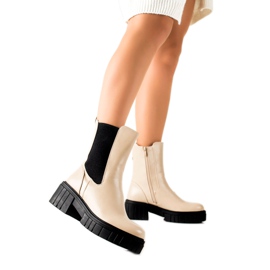 Seastar Stivaletti beige sulla piattaforma