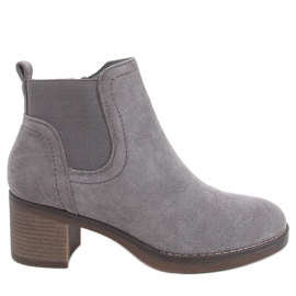 Stivali con tacco largo Fill Grey grigio